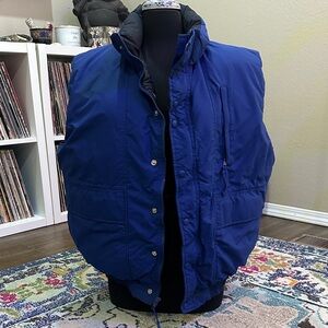 REI Royal Blue Insulated Men's Down Quilted Vest Like New Medium